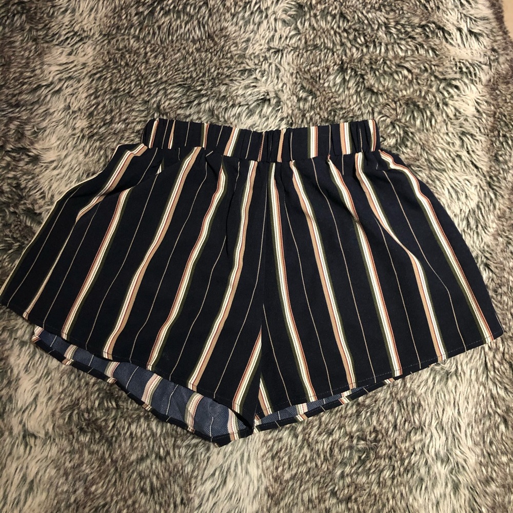 Zaful high waisted striped shorts